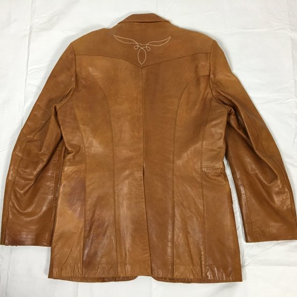Texas Boot Clothing Leather Jacket 42 - Picture 7 of 7